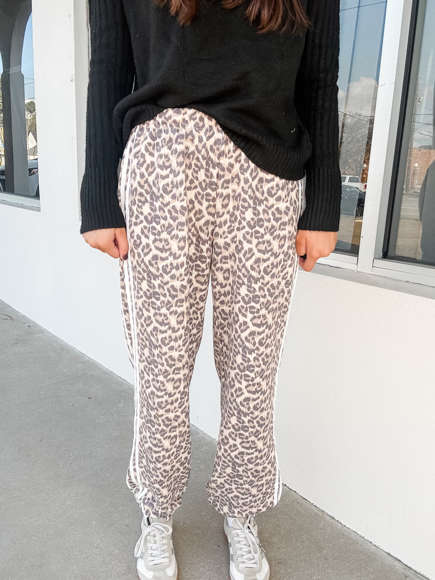 Leopard Track Sweat Pants