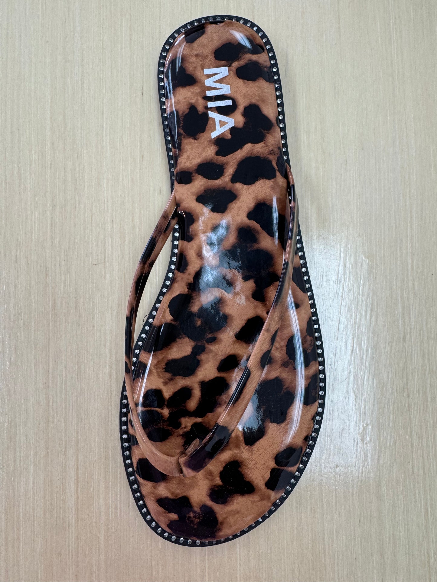 Leopard Cushion Flip Flops
