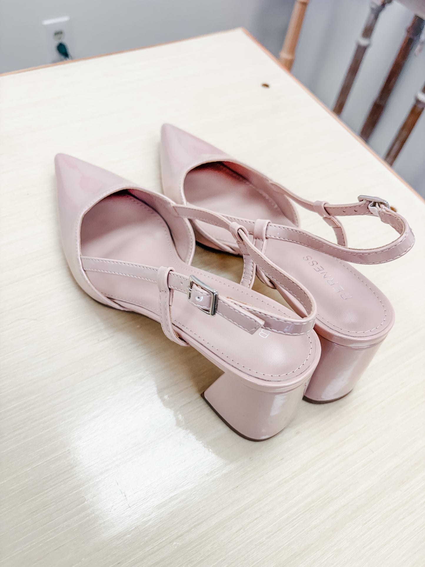 Nude Pointed Toe Heels