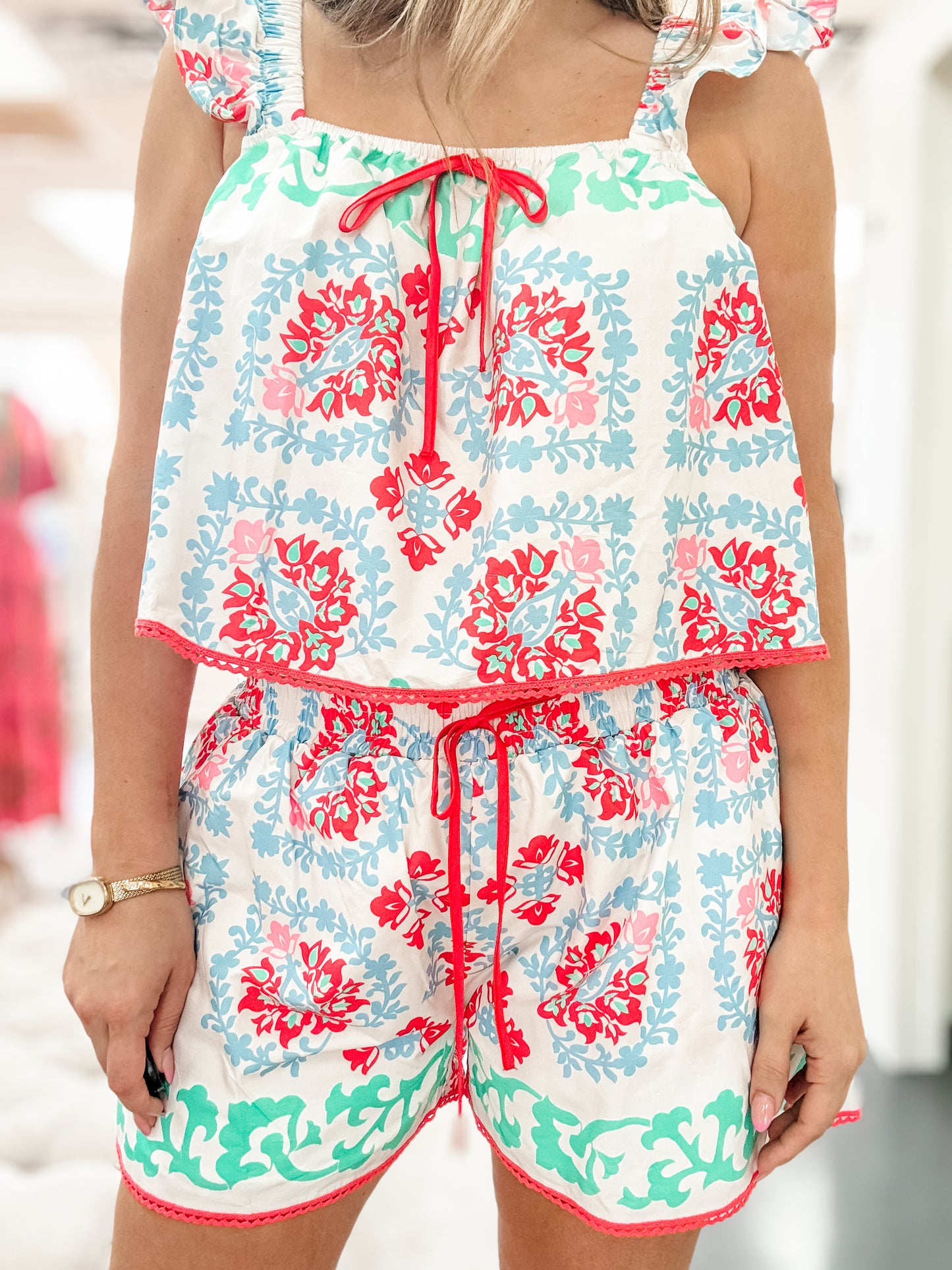 Summer Nights Damask Print Set