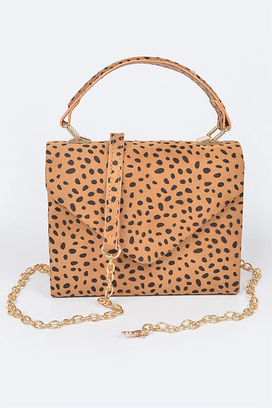 Animal Print Crossbody Handbag