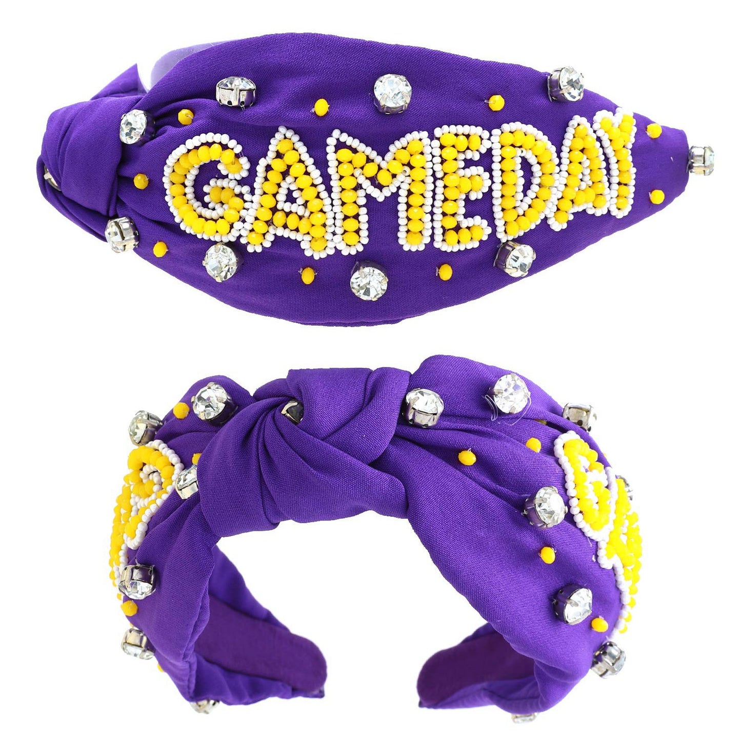 Let's Geaux Purple and Gold Gameday Headband