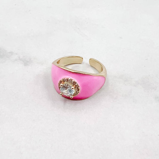 Irene Pink Stone Ring