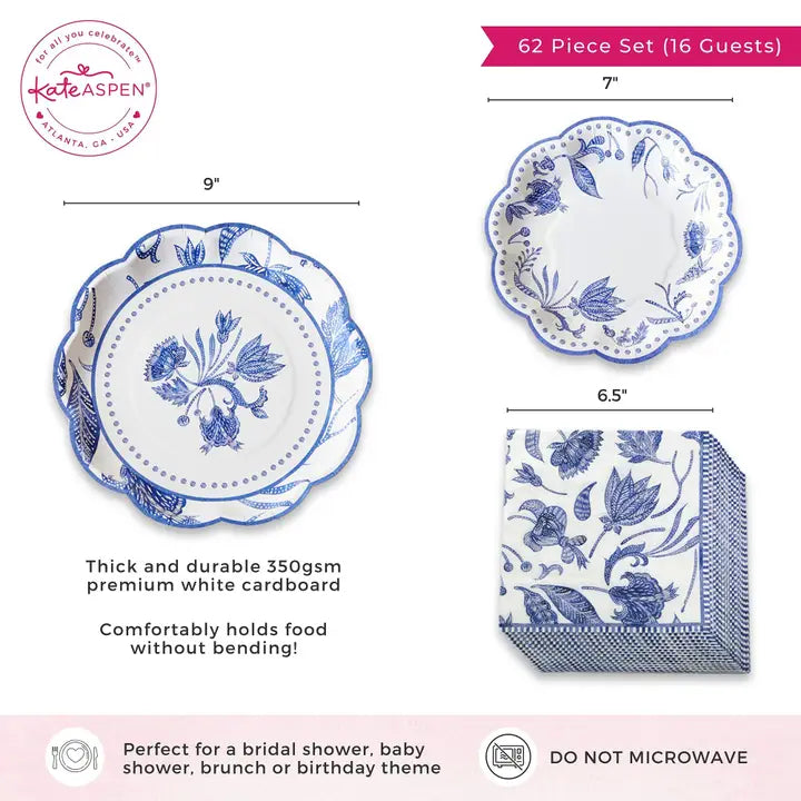 Chinoiserie Blue Tableware Host Set