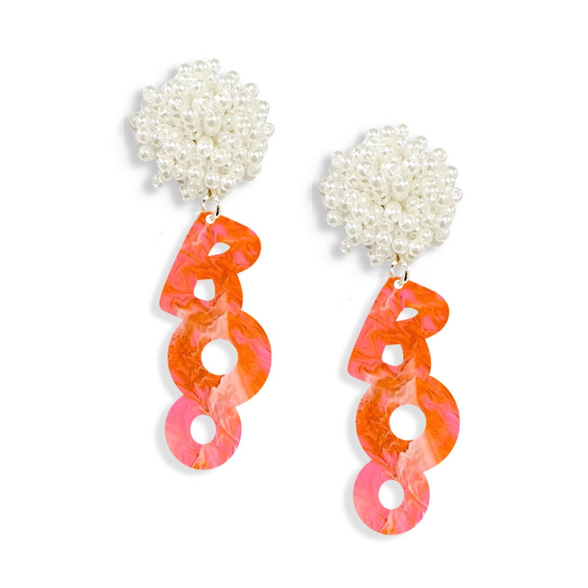 Marble Boo Earrings