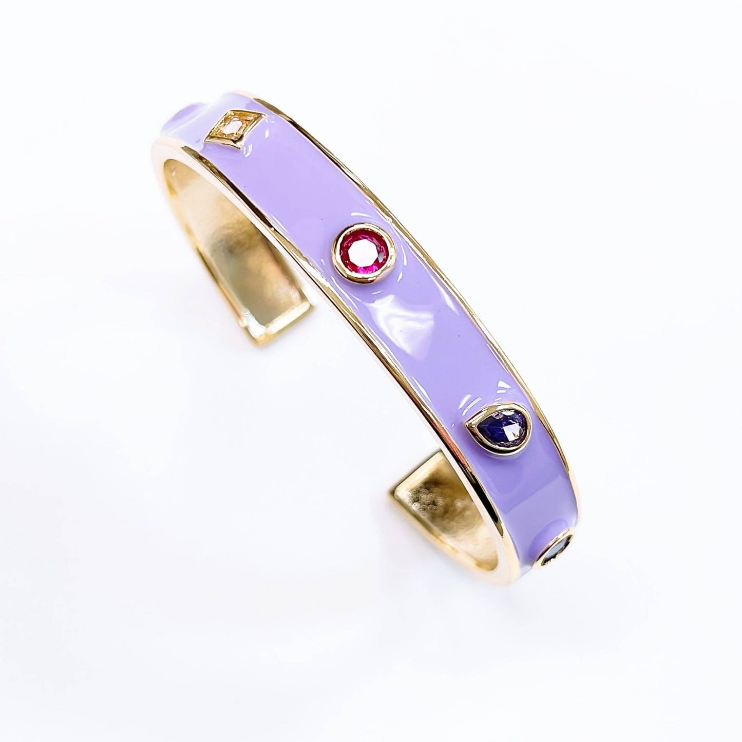 Lavender Jeweled Bangle