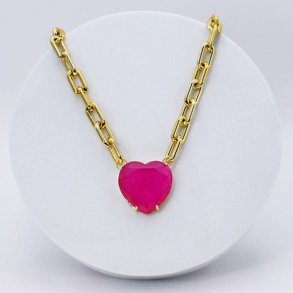 Be Mine Heart Gem Necklace