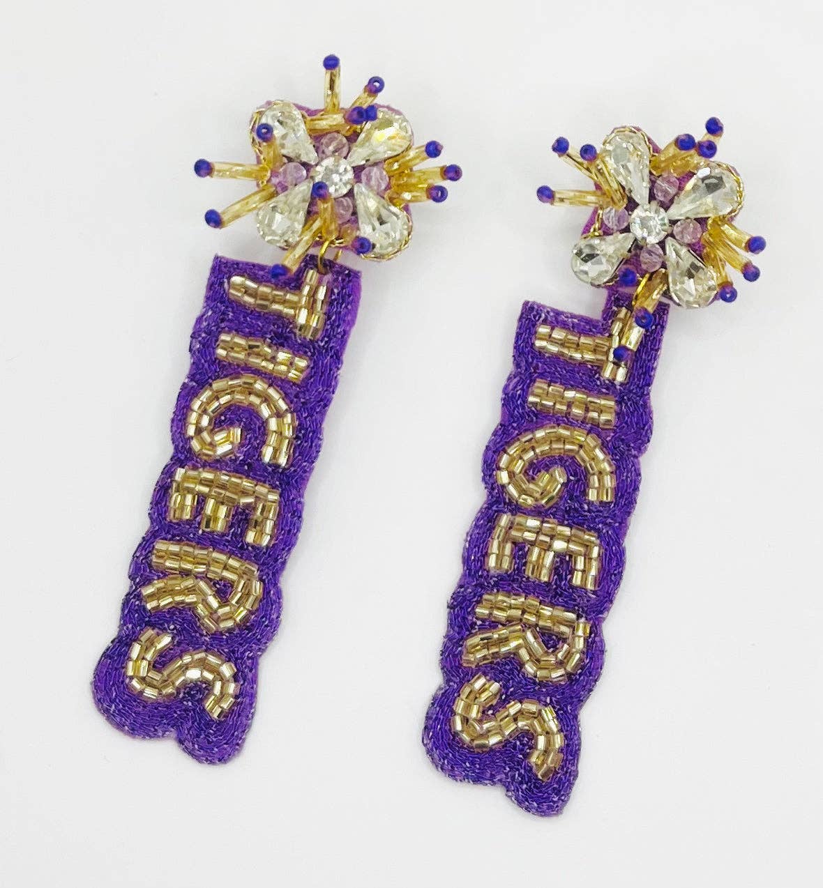 TIGERS Beaded Earrings