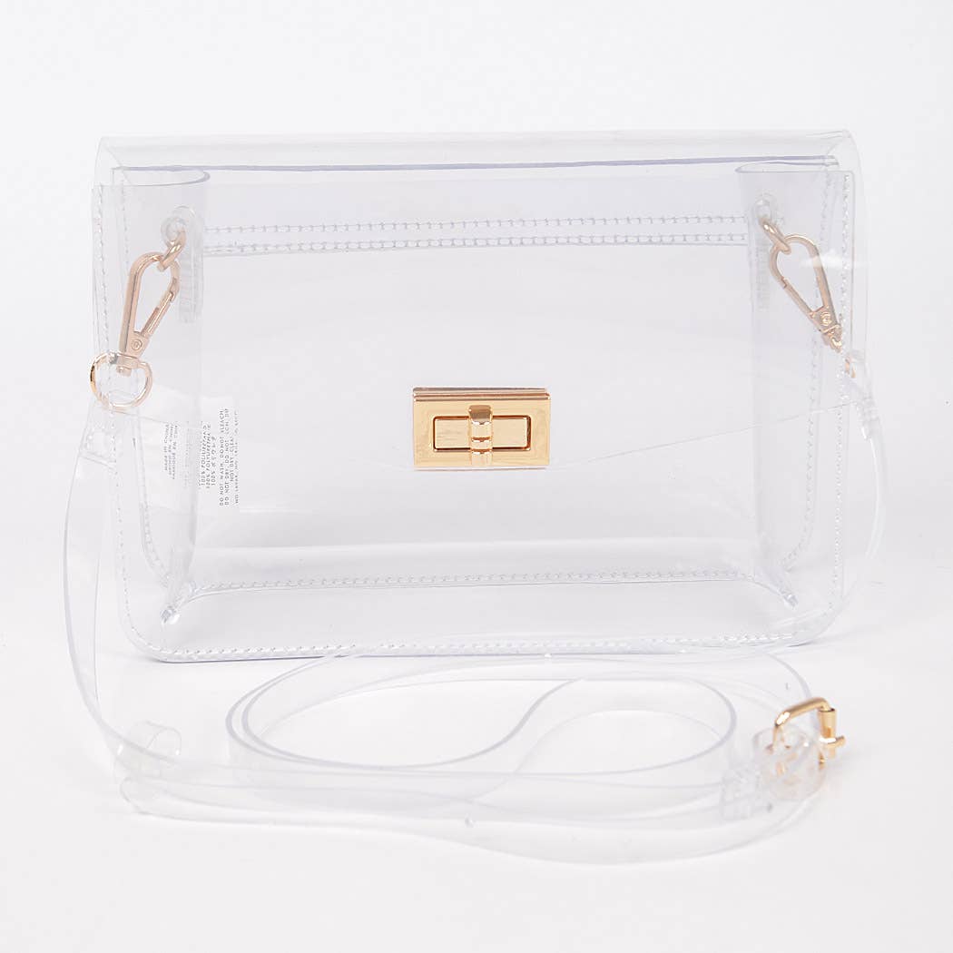 Stadium Clear & Gold Bag