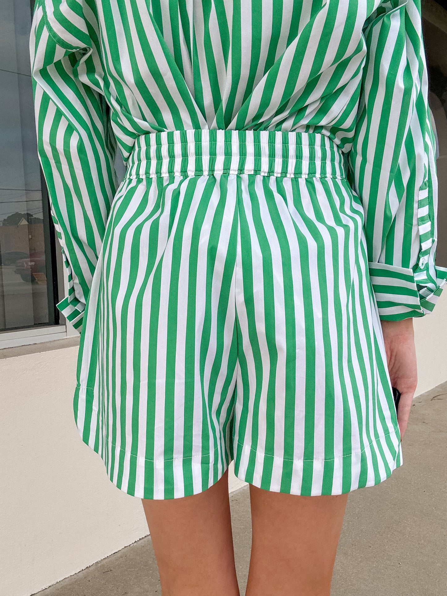 Striped in Green Perfection Shorts
