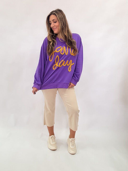 Game Day Letter LSU Sweatshirt