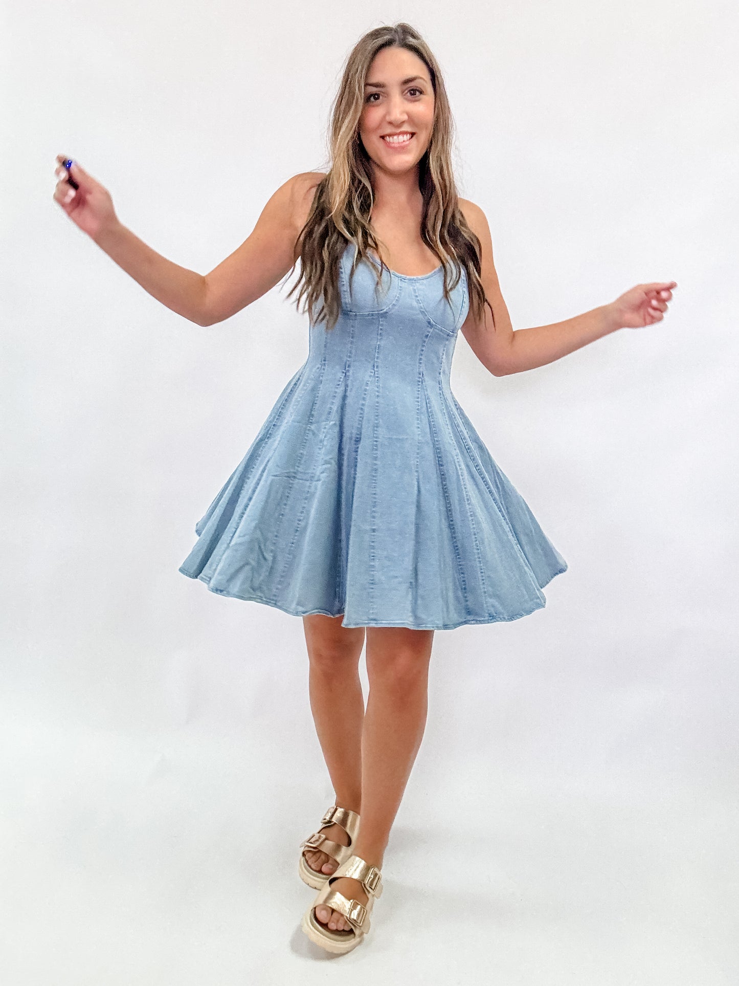 Flirty Girl Denim Dress