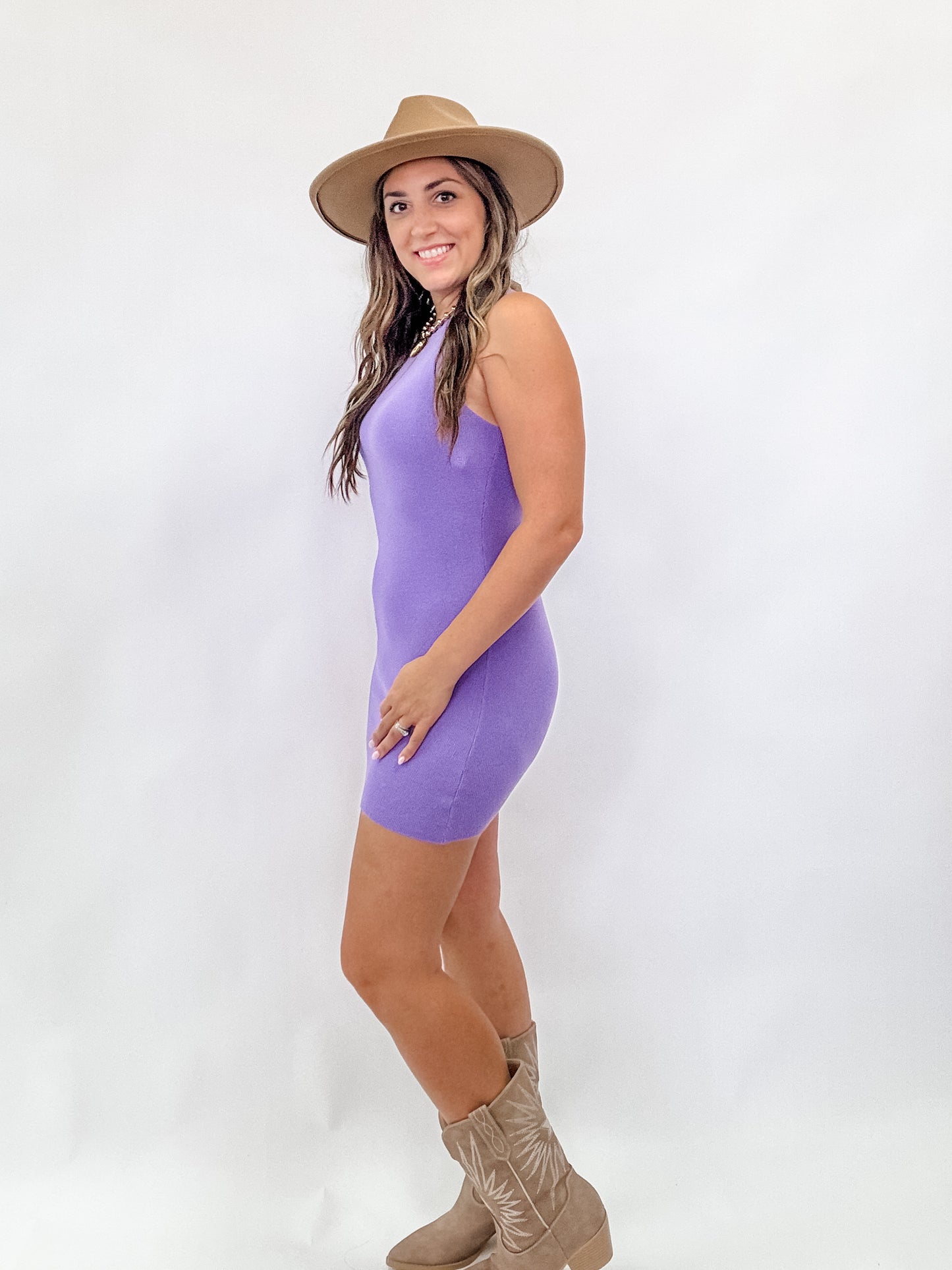 Lavender Lady Fitted Dress