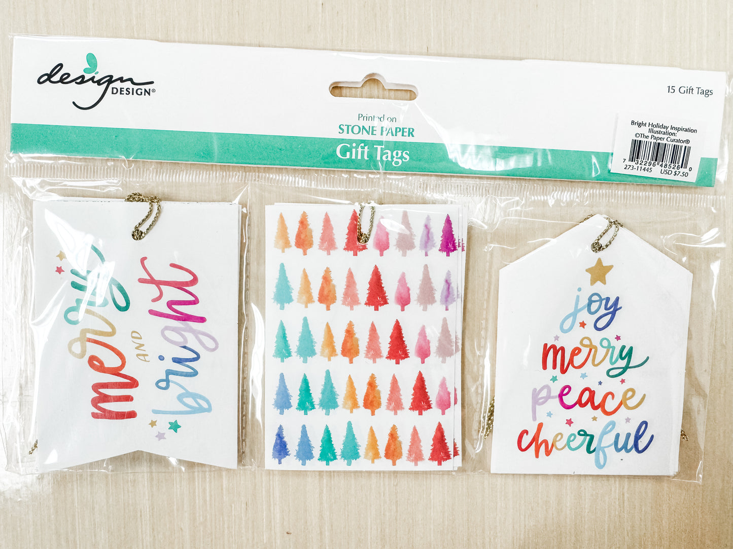 Festive Holiday Gift Tags (Pack of 15)