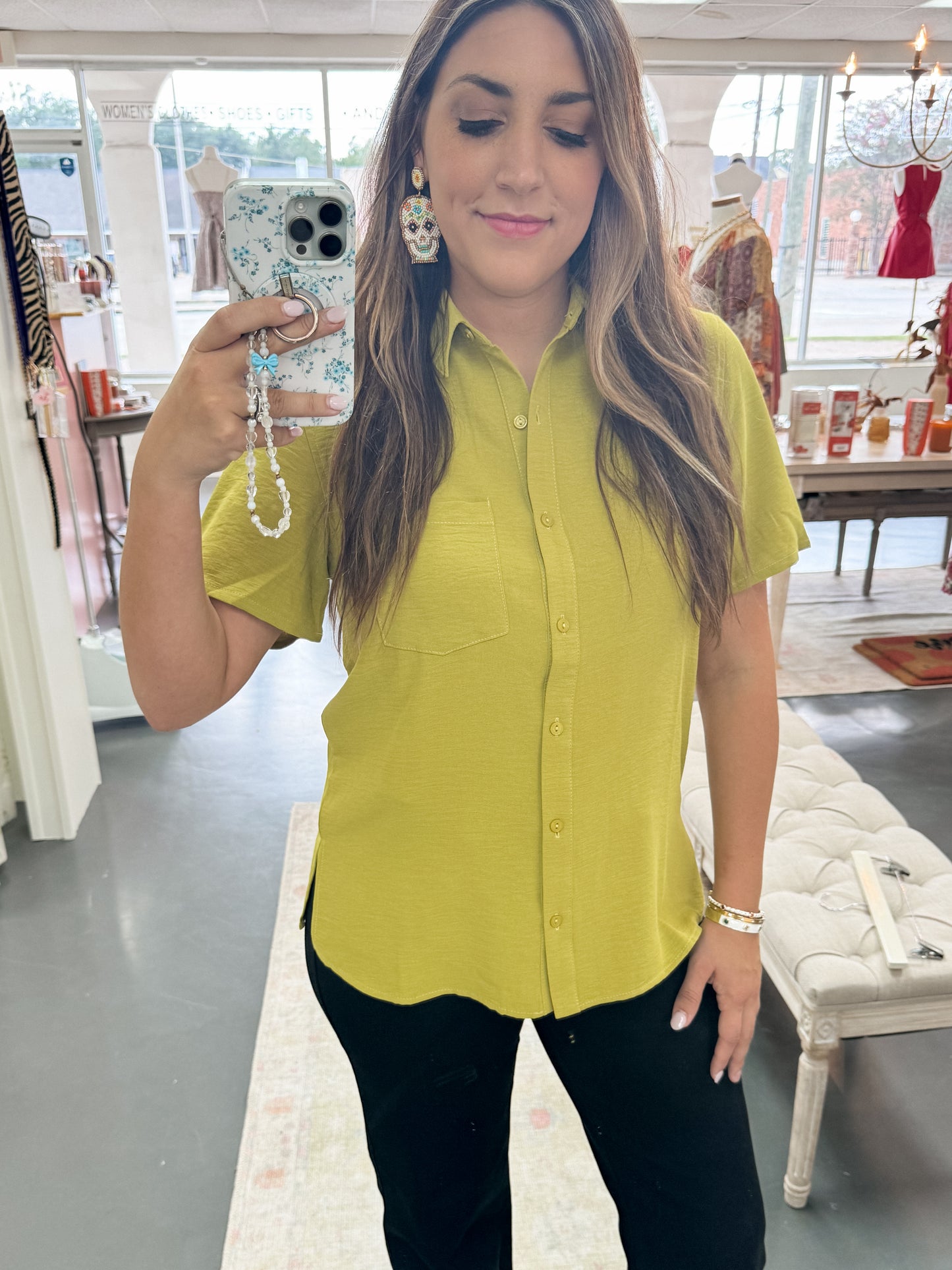 Lime Light Short Sleeve Top