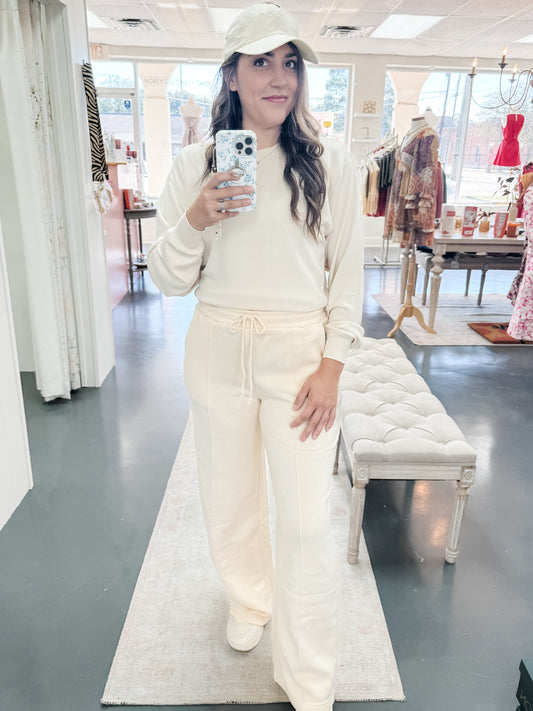 Posh Cream Sweatpants (bottoms)