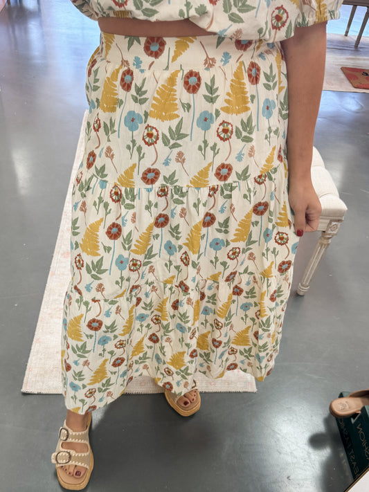 The Simple Things Floral Maxi Skirt