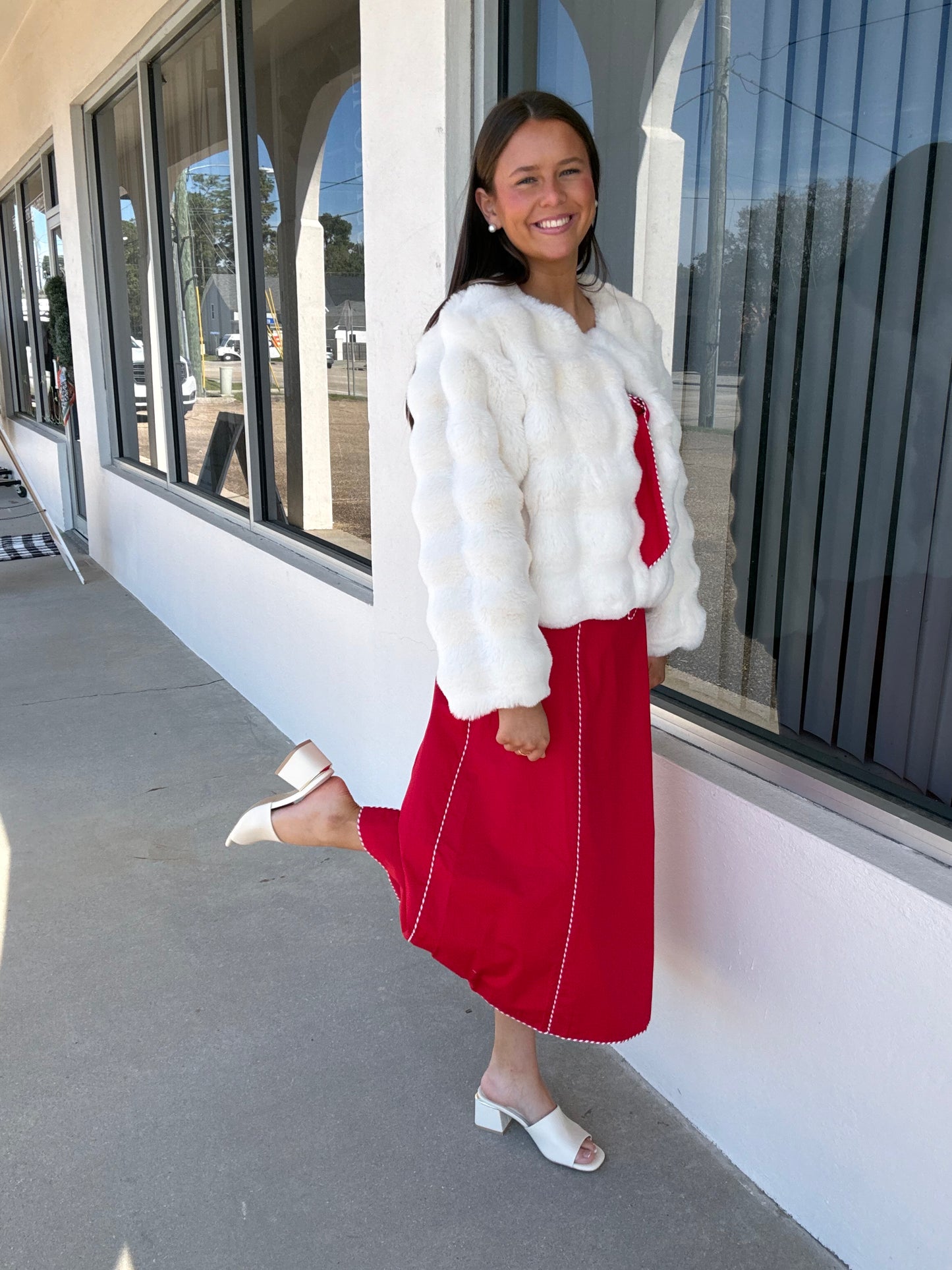 White As Snow Fur Coat