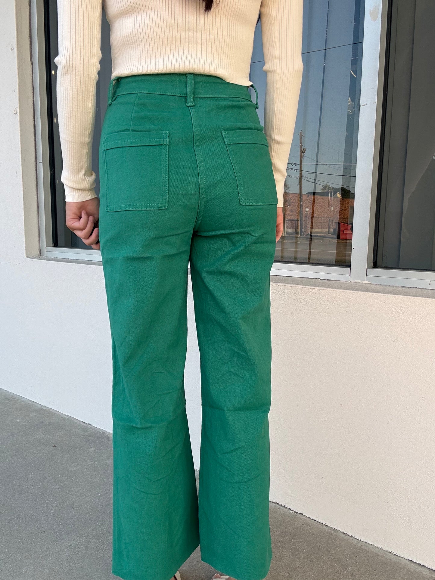 Emerald Denim Pants