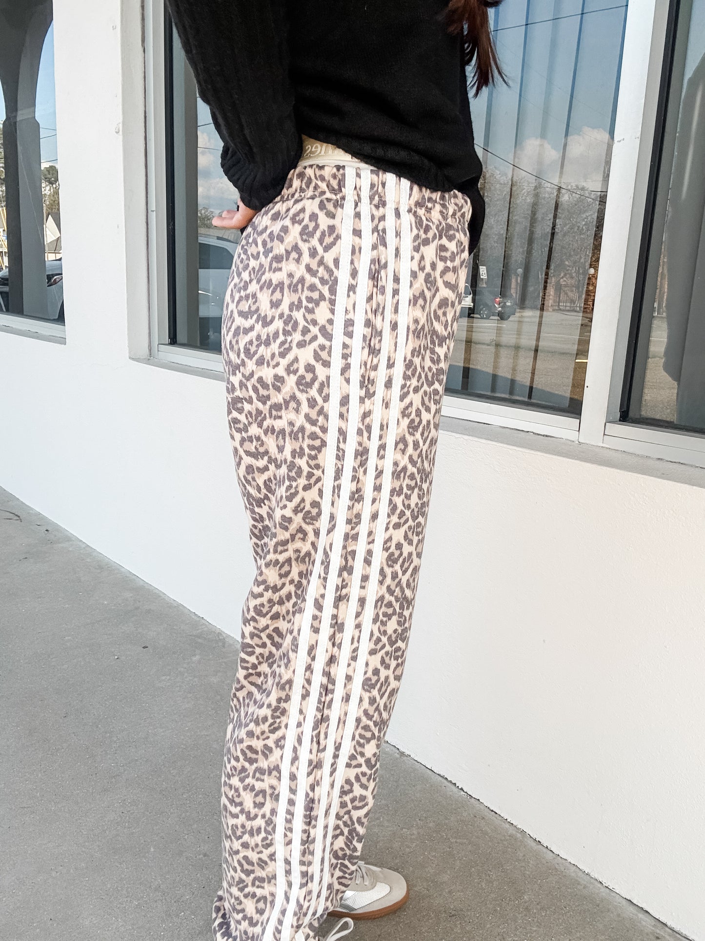 Leopard Track Sweat Pants
