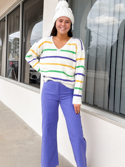 Mardi Stipe Ultra Soft Sweater