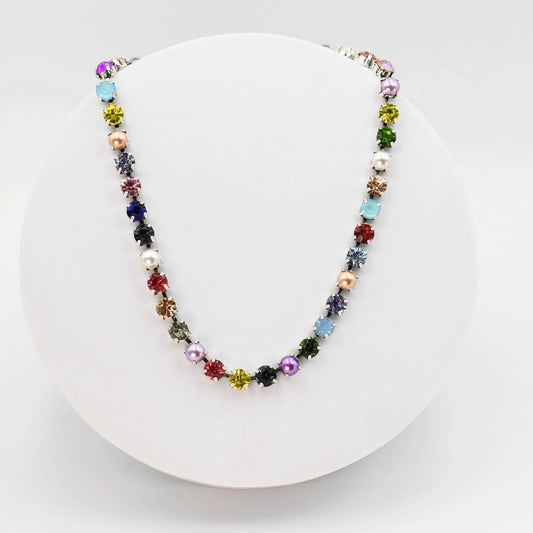 Candace Multi Stone Necklace 16"