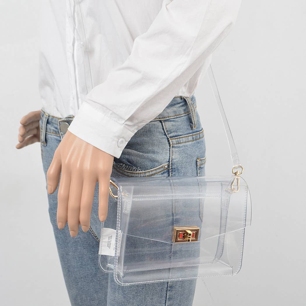 Stadium Clear & Gold Bag