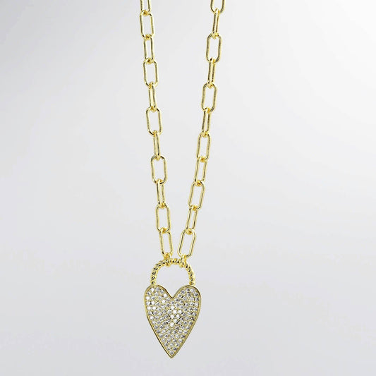 Chained To You Gold Heart Necklace