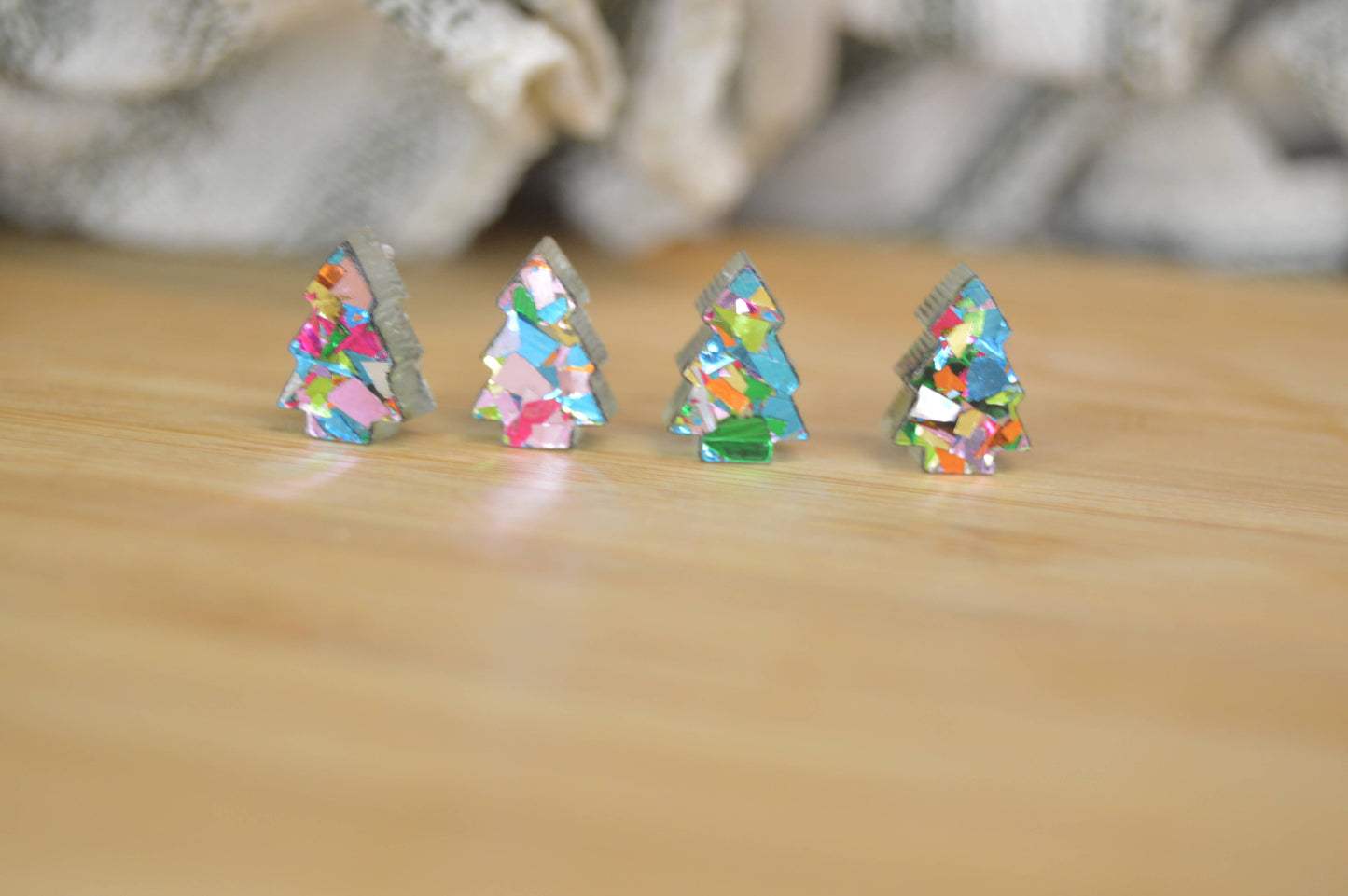 Confetti Tree Stud Earrings