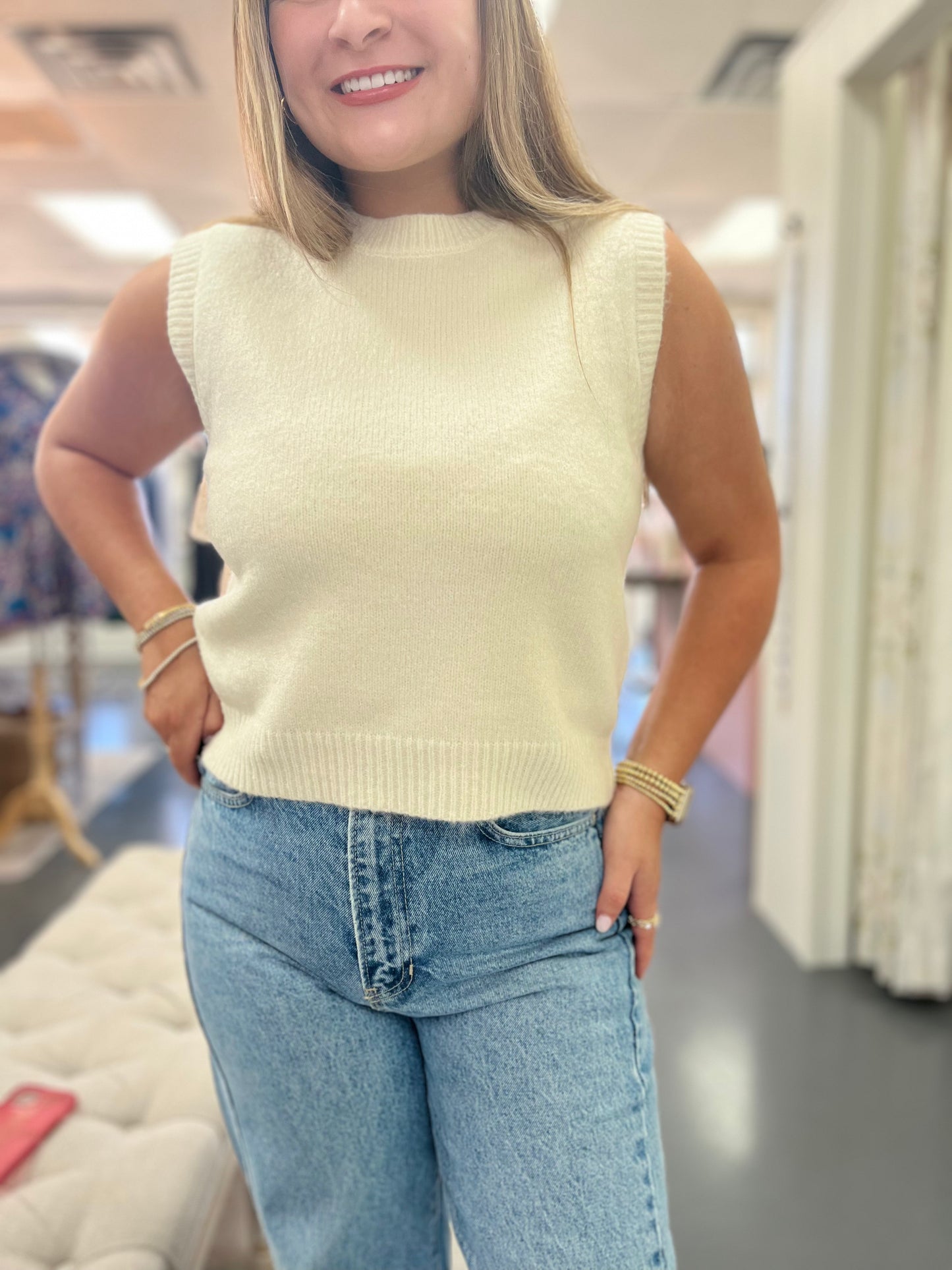 Cream & Crew Knit Tank