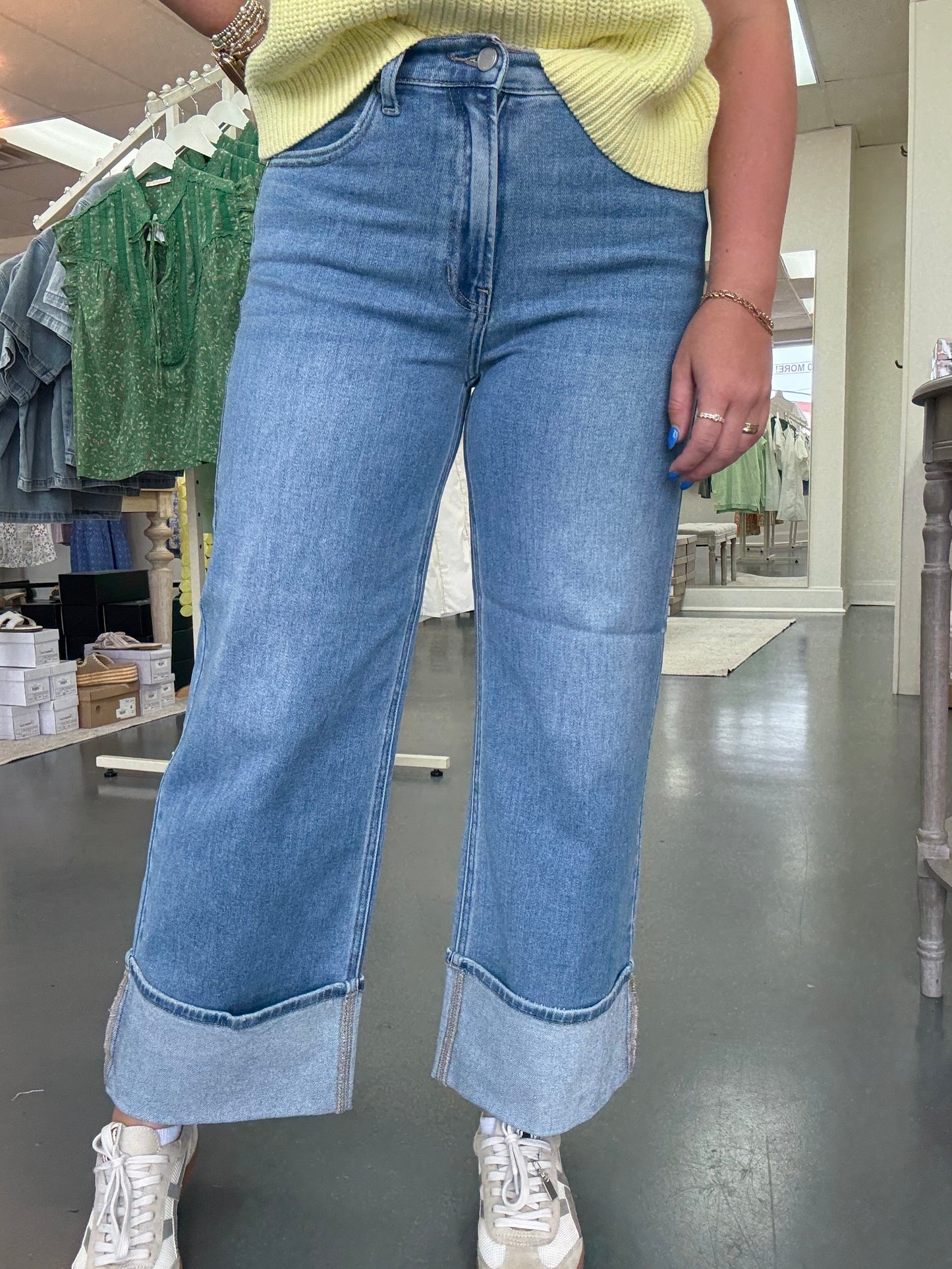 Cuffed Medium Wash Denim (JBD)
