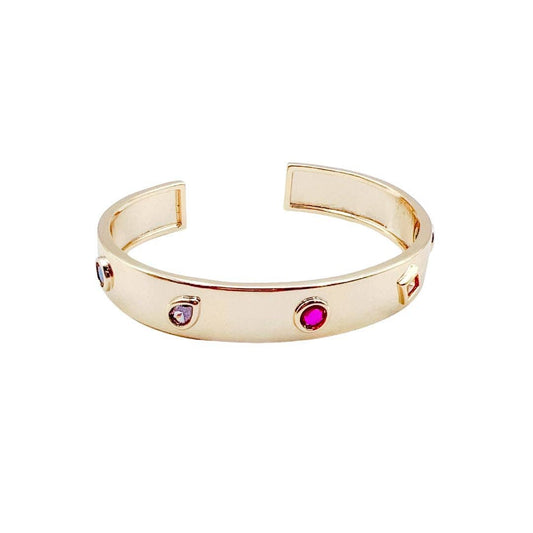 Jeweled Gold Bangle