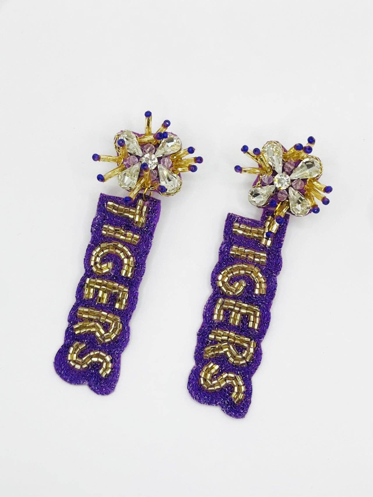 TIGERS Beaded Earrings