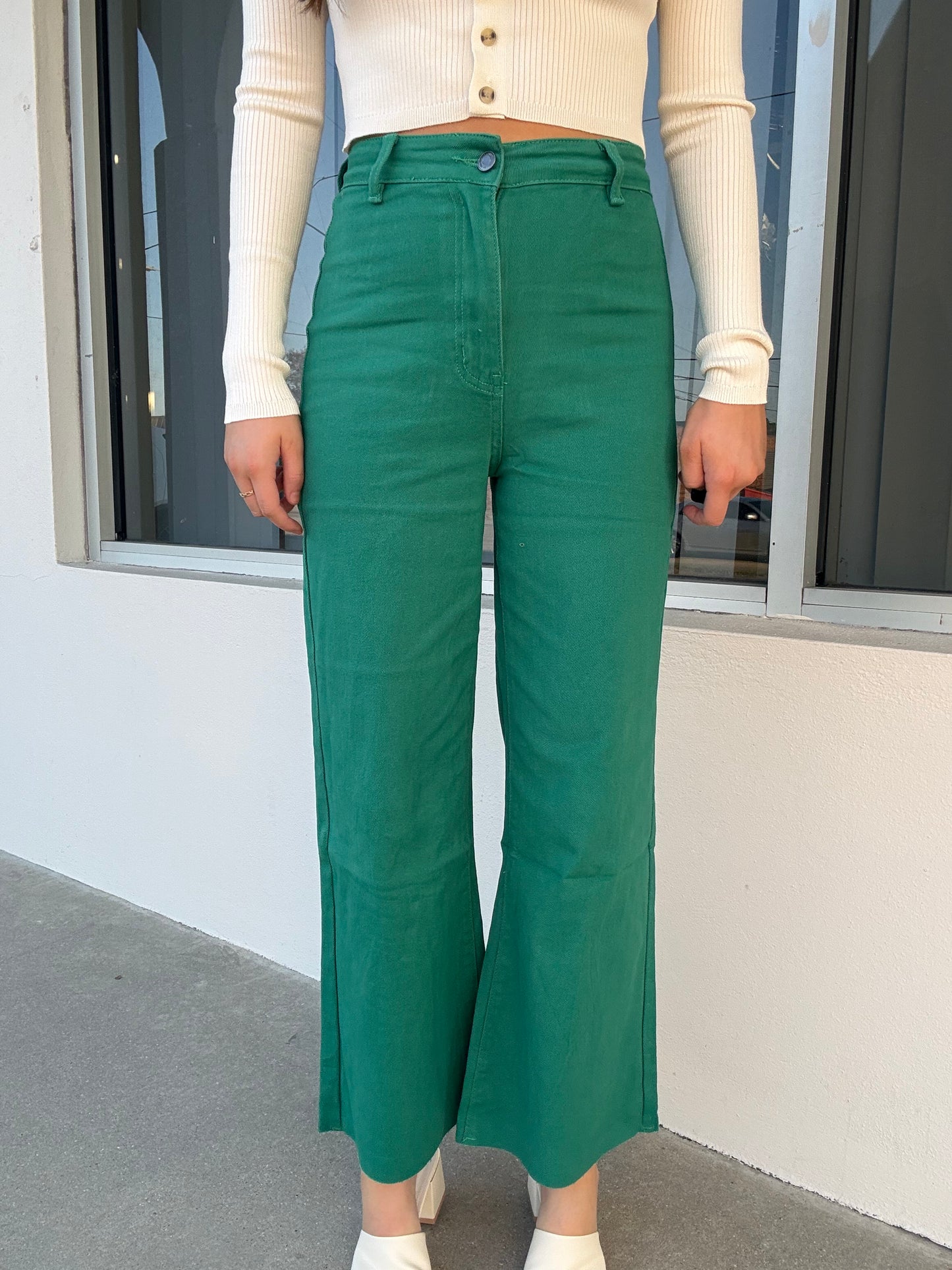 Emerald Denim Pants