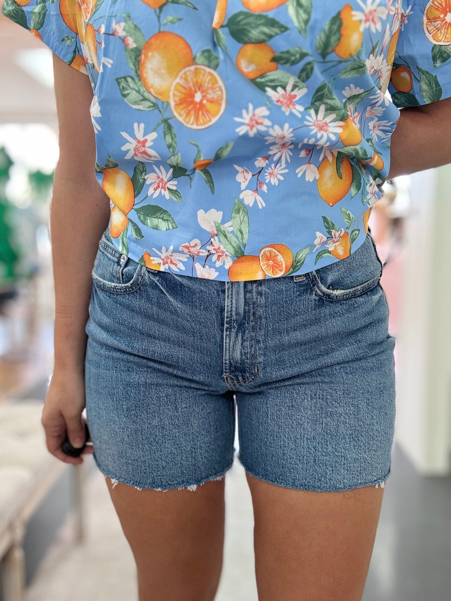 Medium Wash Just USA Denim Shorts