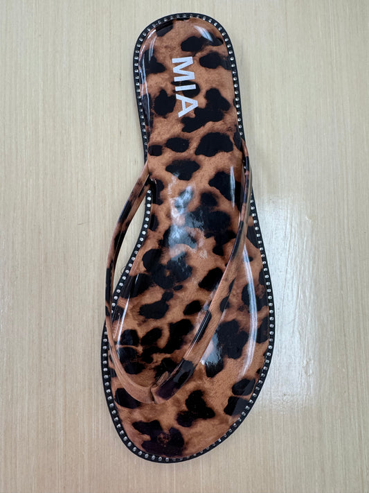 Leopard Cushion Flip Flops