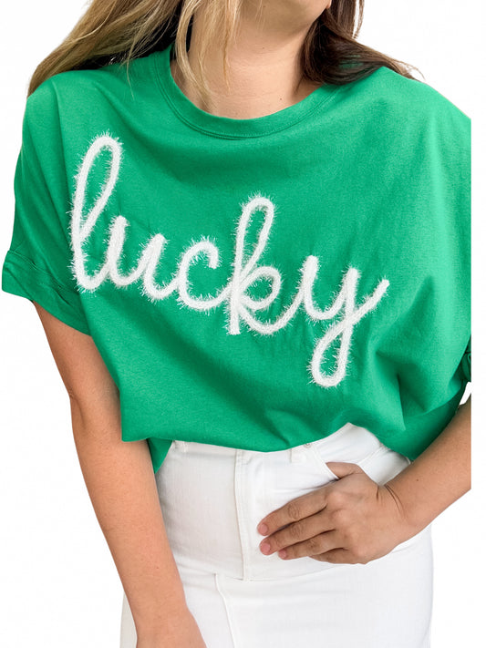 Lucky Tinsel Green T-Shirt