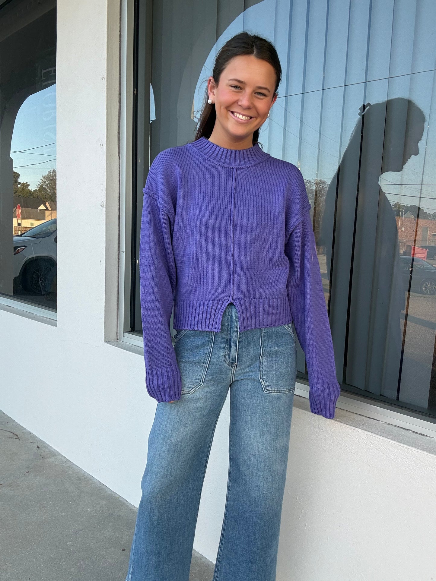 Iris Purple Sweater