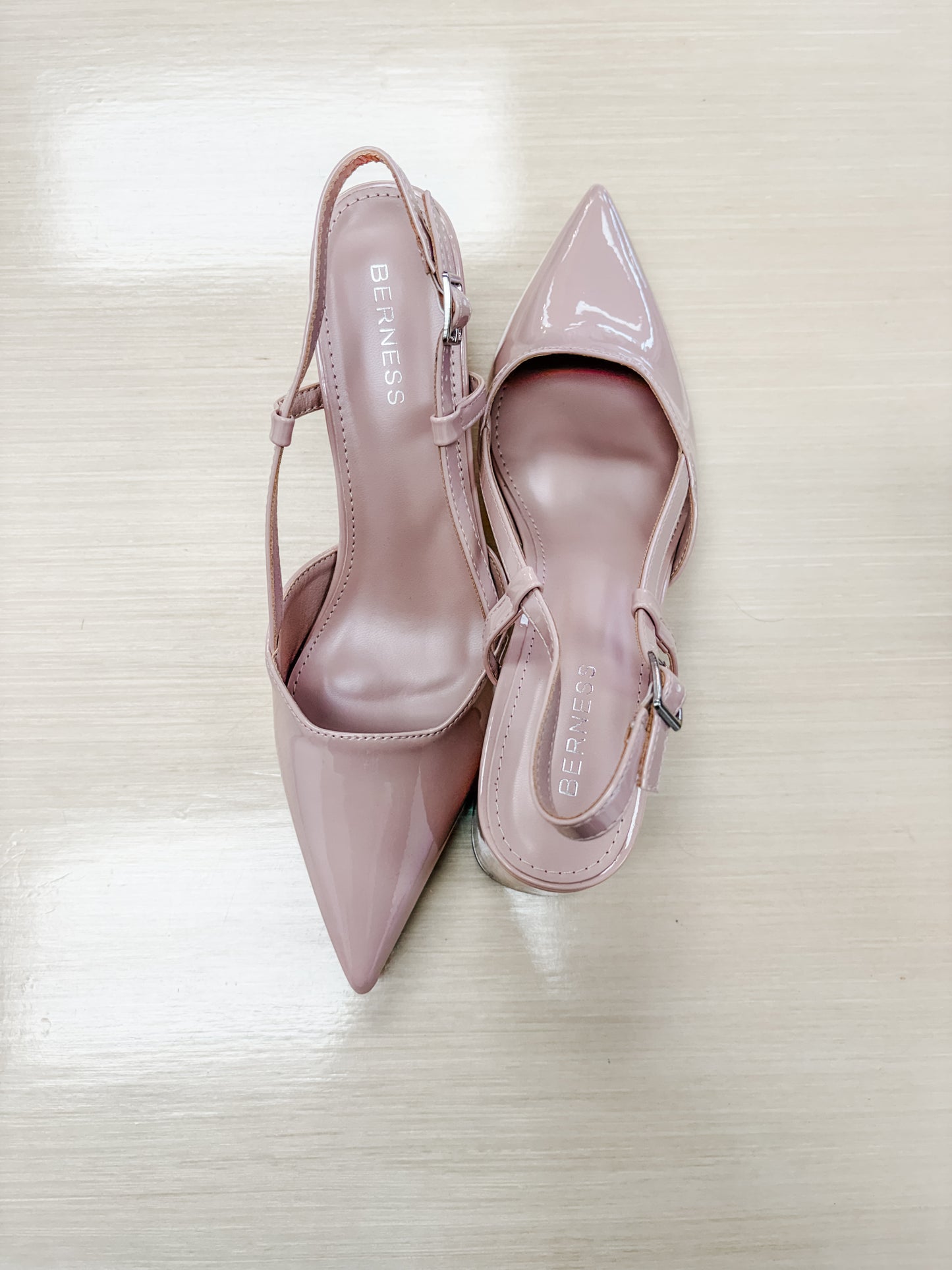 Nude Pointed Toe Heels